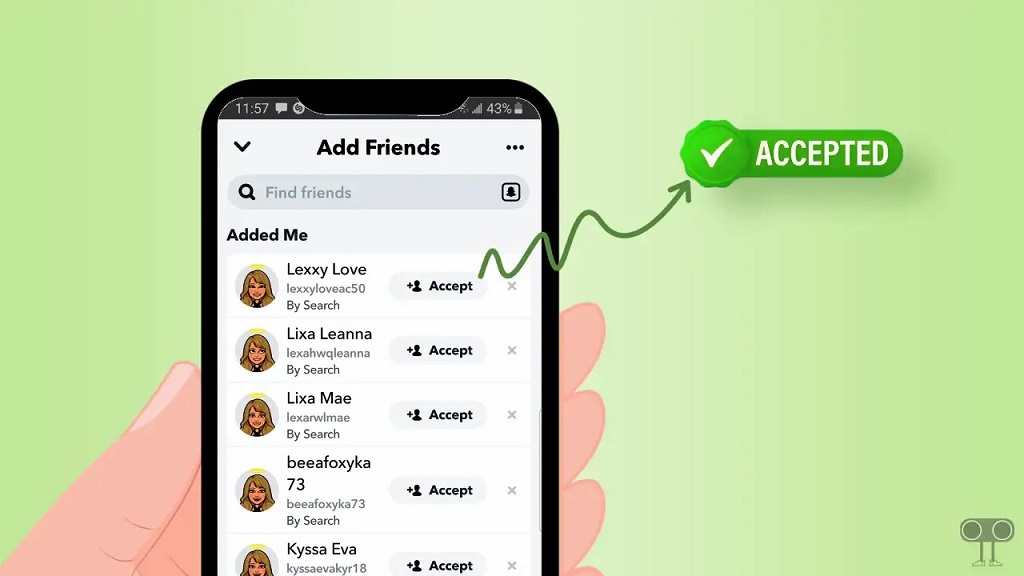 When you accept a friend on Snapchat, are they notified