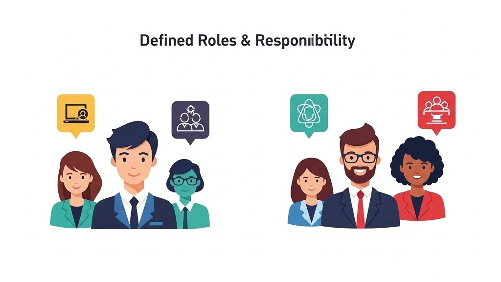 Workflow diagram for distributed AI teams